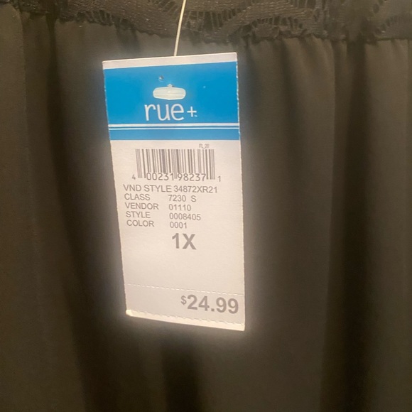 Rue21 Cold Shoulder Black Midi Dress NWT - Picture 3 of 4